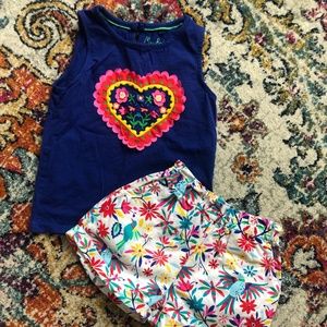 mini boden colorful tank and shorts outfit